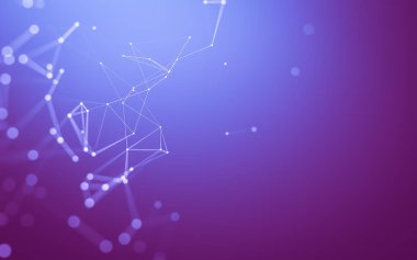 Çokgen alanı düşük Poli koyu arka plan, 3d render