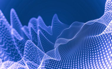 Çokgen alanı düşük Poli koyu arka plan, 3d render