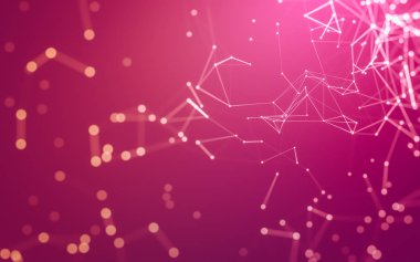 Çokgen alanı düşük Poli koyu arka plan, 3d render