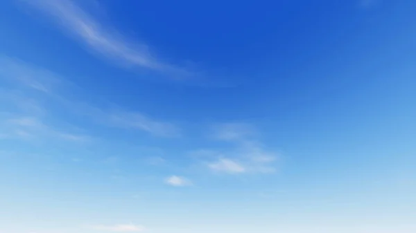 Zachmurzone niebo niebieskie tło, ilustracja 3d — Zdjęcie stockowe