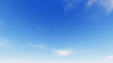 Bulutlu gökyüzü mavi arka plan, 3d çizim