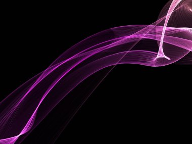 Bir parlayan ile koyu arka plan soyut dalgalar