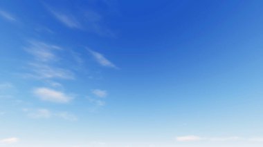 Bulutlu gökyüzü mavi arka plan, 3d çizim