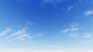 Bulutlu gökyüzü mavi arka plan, 3d çizim