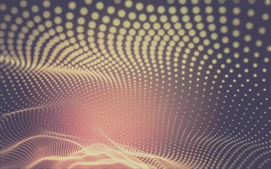 Çokgen alanı düşük Poli koyu arka plan, 3d render