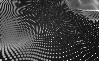 Çokgen alanı düşük Poli koyu arka plan, 3d render