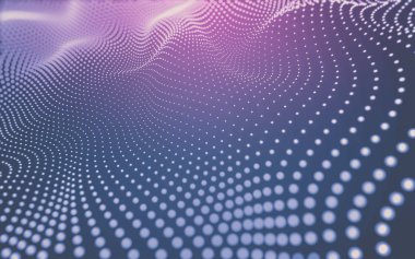 Çokgen alanı düşük Poli koyu arka plan, 3d render