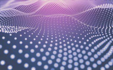 Çokgen alanı düşük Poli koyu arka plan, 3d render