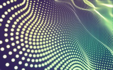 Çokgen alanı düşük Poli koyu arka plan, 3d render