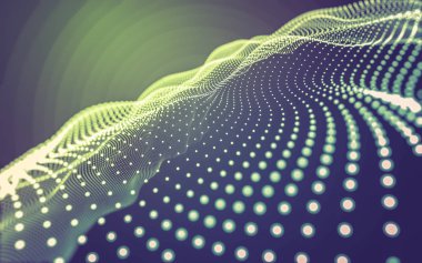 Çokgen alanı düşük Poli koyu arka plan, 3d render