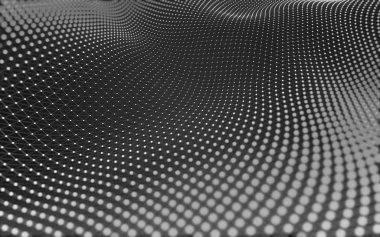 Çokgen alanı düşük Poli koyu arka plan, 3d render