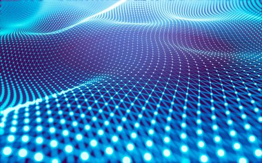 Çokgen alanı düşük Poli koyu arka plan, 3d render