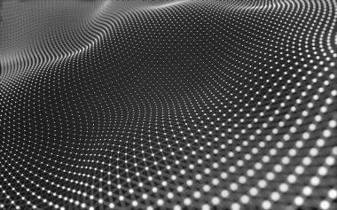 Çokgen alanı düşük Poli koyu arka plan, 3d render