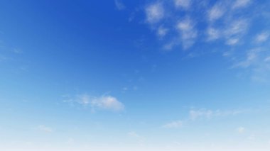 Bulutlu gökyüzü mavi arka plan, 3d çizim