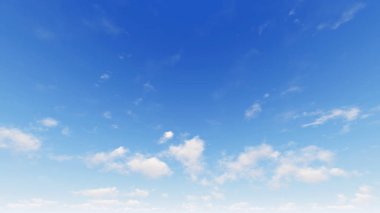 Bulutlu gökyüzü mavi arka plan, 3d çizim