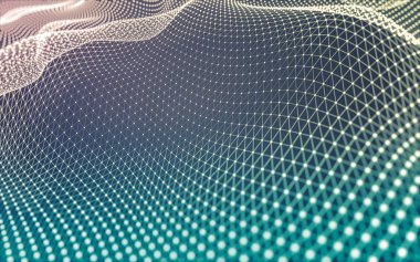 Çokgen alanı düşük Poli koyu arka plan, 3d render