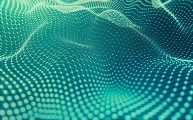 Çokgen alanı düşük Poli koyu arka plan, 3d render