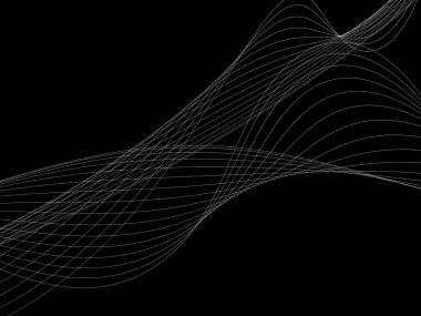 Bir parlayan ile koyu arka plan soyut dalgalar