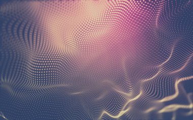 Çokgen alanı düşük Poli koyu arka plan, 3d render