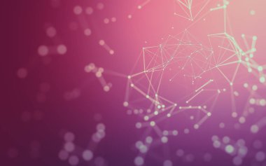 Çokgen alanı düşük Poli koyu arka plan, 3d render