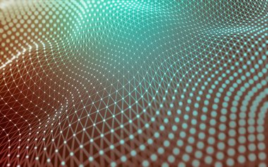 Çokgen alanı düşük Poli koyu arka plan, 3d render