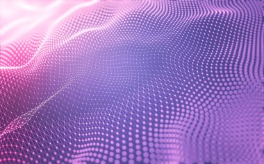 Çokgen alanı düşük Poli koyu arka plan, 3d render