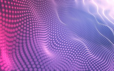 Çokgen alanı düşük Poli koyu arka plan, 3d render