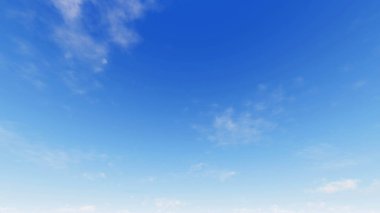 Bulutlu gökyüzü mavi arka plan, 3d çizim