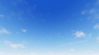 Bulutlu gökyüzü mavi arka plan, 3d çizim