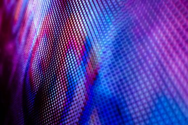 Closeup Led bulanık ekran. Led yumuşak odak arka plan. Soyut 