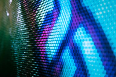 Closeup Led bulanık ekran. Led yumuşak odak arka plan. Soyut 