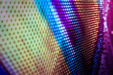 Closeup Led bulanık ekran. Led yumuşak odak arka plan. Soyut 