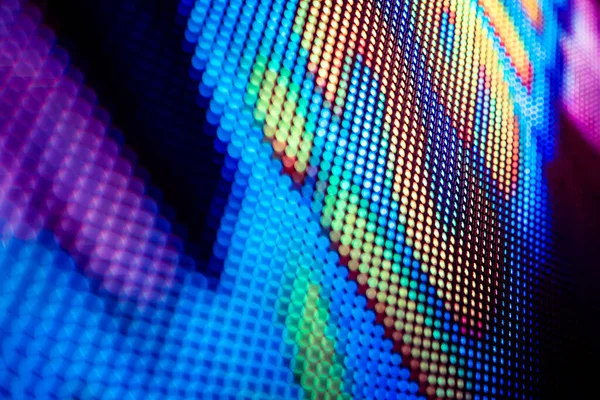 CloseUp LED blurred screen. LED soft focus background. abstract — Stock Photo, Image