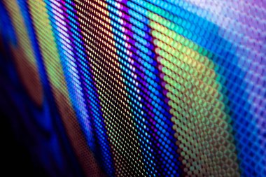 Closeup Led bulanık ekran. Led yumuşak odak arka plan. Soyut 