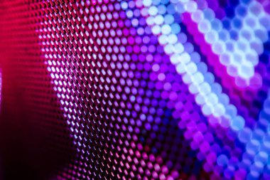 Closeup Led bulanık ekran. Led yumuşak odak arka plan. Soyut 