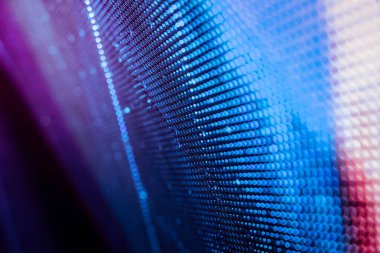 Closeup Led bulanık ekran. Led yumuşak odak arka plan. Soyut 