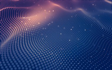 Soyut arka plan. Çokgen şekilli moleküller teknolojisi,