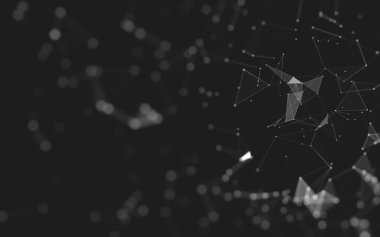 Soyut arka plan. Çokgen şekilli moleküller teknolojisi,