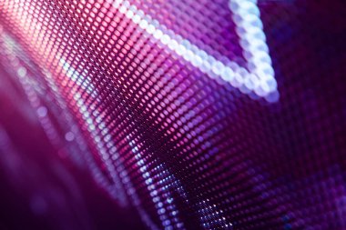 Closeup Led bulanık ekran. Led yumuşak odak arka plan. Soyut 