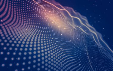 Soyut arka plan. Çokgen şekilli moleküller teknolojisi,