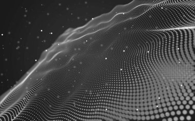 Soyut arka plan. Çokgen şekilli moleküller teknolojisi,