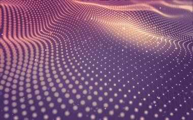 Soyut arka plan. Çokgen şekilli moleküller teknolojisi,