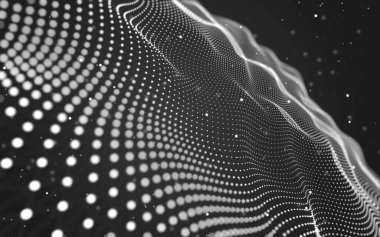 Soyut arka plan. Çokgen şekilli moleküller teknolojisi,