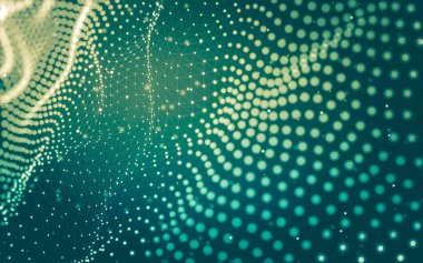 Soyut arka plan. Çokgen şekilli moleküller teknolojisi,