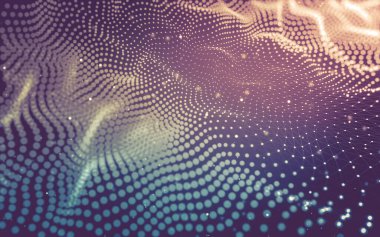 Soyut arka plan. Çokgen şekilli moleküller teknolojisi,