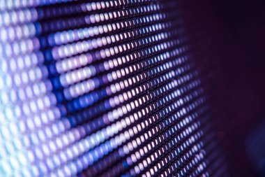Closeup Led bulanık ekran. Led yumuşak odak arka plan. Soyut 
