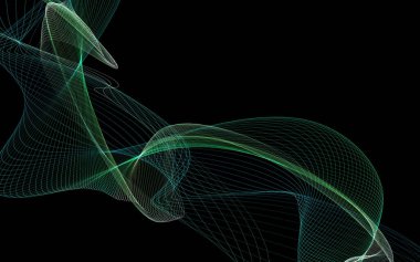 Bir parlayan ile koyu arka plan soyut dalgalar