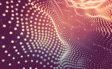 Soyut arka plan. Çokgen şekilli moleküller teknolojisi,