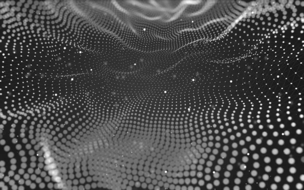 Fondo abstracto. Tecnología de moléculas con formas poligonales , —  Fotos de Stock
