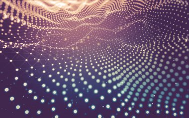 Soyut arka plan. Çokgen şekilli moleküller teknolojisi,